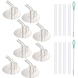 Replacement Straws for Thermos Funtainer 12 Ounce Bottle(F401), 8 Sets(8 pcs Silicone Sipper Straws, 8 pcs Silicone Straw stems and 2pcs Straw Cleaning Brushes)
