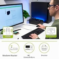 Tecnoware Power Systems UPS 800VA für PC/Modem, NICHT für Gaming/Konsole, ERA PLUS STRIP, 6 Schuko, Software, Schutz Stromausfall und Spannungsschwankungen für PC, Modem, Videoüberwachung, Kasse, NAS – Ansicht 4