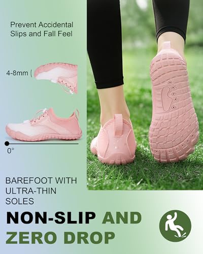 Image of Barefoot Water Shoes for Men Women 2026 Quick Dry Athletic Shoes Non-Slip Wide Toe Aqua Footwear Beach Swim Hiking Kayaking Yoga Outdoor Sport