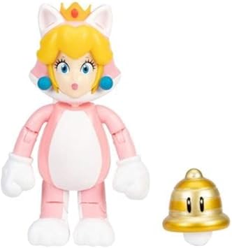 World of Nintendo Super Mario Cat Peach 4 inch Scale 41175