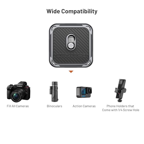 Image of PGYTECH 2 Pcs Arca-Type Quick Release Plates Parts Replacement Switch Between Tripod, Monopod, Slider Arca Swiss Compatible