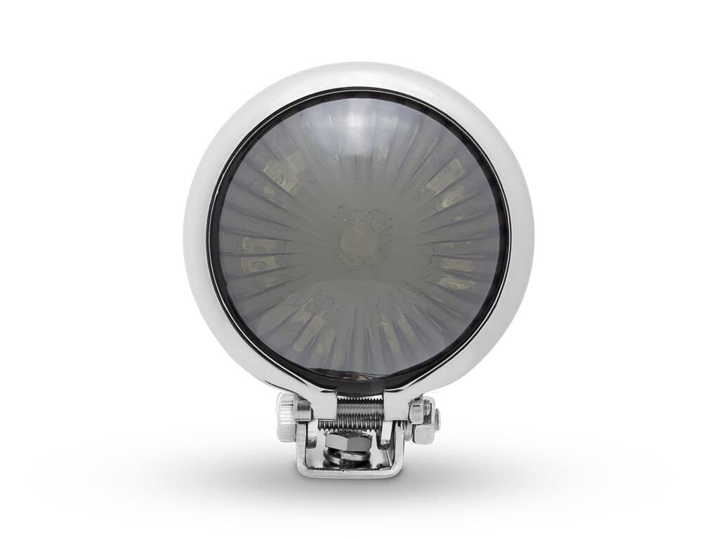 Alchemy Parts Chrome LED Moto Feu de Stop Arrière/Frein/Feu Arrière pour Rétro Vintage Personnalisé Projet