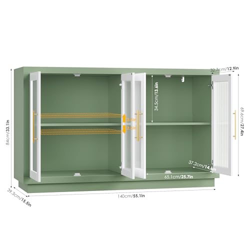 Luxury Glass Dining Cabinet Modern