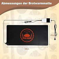 Bourske Brotwarmmatte Gärmatte, Heizmatte für Sauerteig mit Thermostat Sauerteig Heizpad für Teig Proofing, Joghurtbacken Sauerteig Wärmer – Ansicht 2