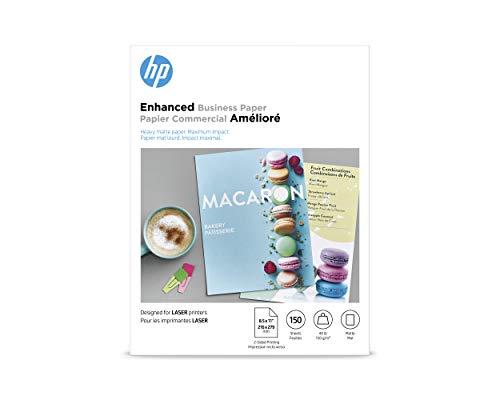 HP Enhanced Business Paper, Matte, 8.5x11 in, 40 lb, 150 sheets, works with laser printers (Q6543A) by HP - Used condition - US$21.93