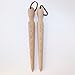 Carrot Design Solid Wood Seed Dibber Tool for Planting Seeds Bulbs and Plants