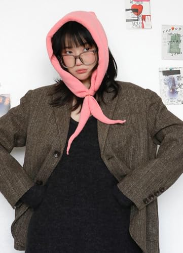 Scarf for Women Soft Knitted Cozy Triangle Shawl Minimalist Head Scarf Neckerchief Foulard Neck Wrap for Fall Winter2