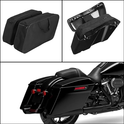 Bolsa interior para alforjas de viaje compatible con Harley Davison Touring 1980 en adelante miniatura 3