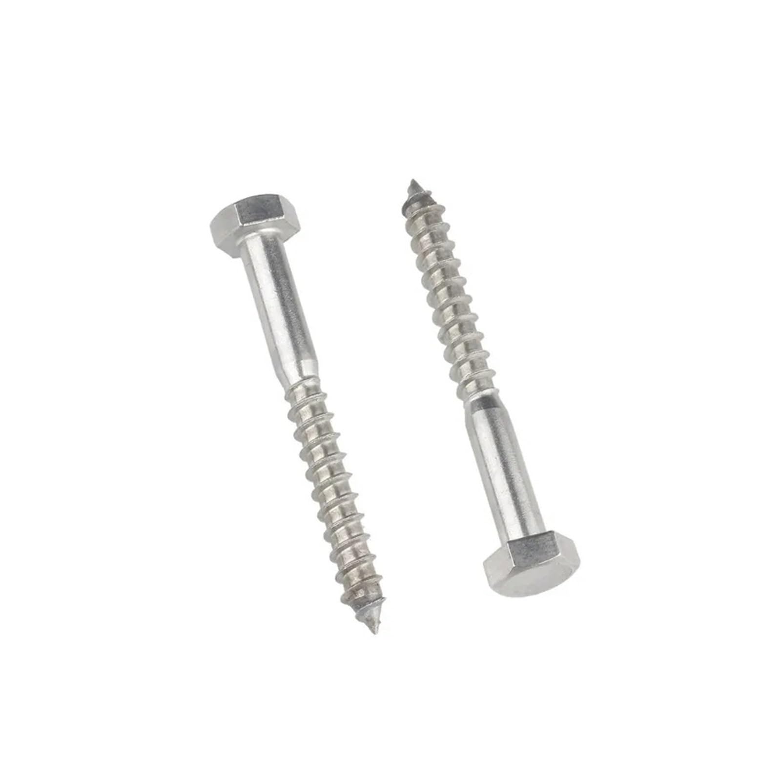 Bulloni for legno autofilettanti a testa esagonale in acciaio inossidabile M6 / M8 M10 M12 304 Lunghezza 90~200 mm(M10x140mm-(3Pcs))