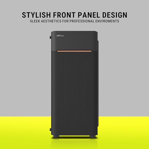 Image of Ant Value VM24 Computer Case /Gaming Cabinet - Black | Support ATX, M-ATX, ITX | Pre-Installed 1 ARGB Fan