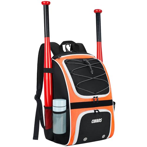 Ciihars Youth Baseball Bag - Baseball Backpack Bat & Glove Holder