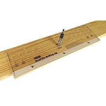 Shelf Pin Drilling Jig for Adjustable Shelves with 1/4" Self Centering Bit 11 Holes 19 Long SPG