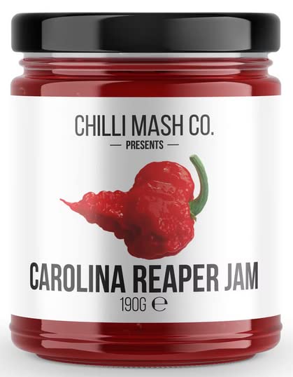 Chilli Mash Company - Carolina Reaper Chilli Jam | World's Hottest Chilli - 6.70oz / 190gr Glass Jar