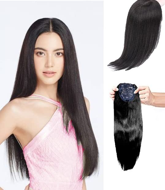 Pelo Straight Hair Topper/Hair Closure/Hair Topper Extension For Women