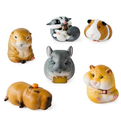 BEEMAI Pocket Cute Zoo Series - Juego de 6 cajas ciegas (juego de 6 sin repetición), lindas figuras coleccionables