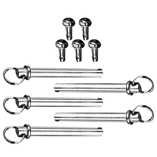VILLCASE Kit de Reparación de Abanicos Plegables Pasador Abanico de Acero Inoxidable, 5 Juegos Portátiles y Livianos para Mantenimiento