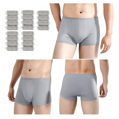 20 Packs Or 5 Packs Mens Disposable 100% Cotton Underwear Boxers Shorts for Travel Fitness Swimming Hotel Spa Hospital Stays