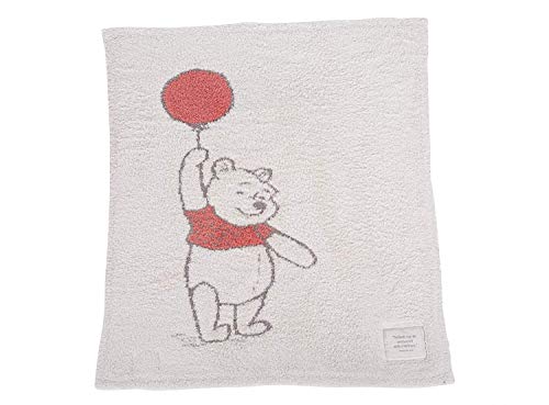 Image of Barefoot Dreams The CozyChic Disney Winnie The Pooh Blanket, Multicolor Throw, Double Layer Jacquard Knit
