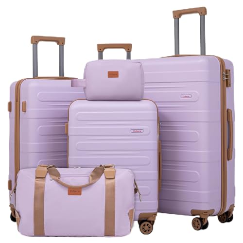 5-Piece Hard Shell Luggage Set with Spinner Wheels