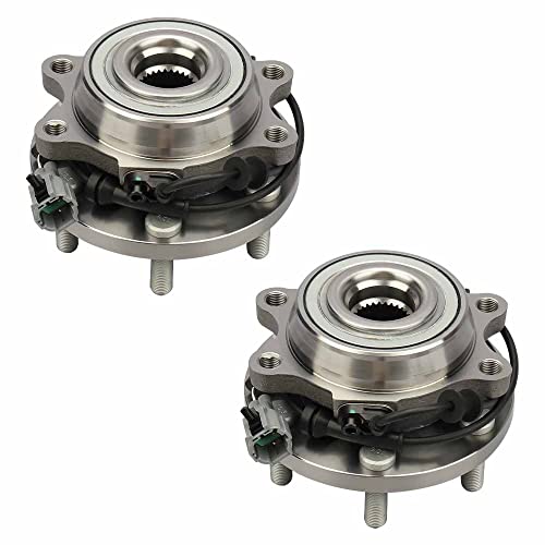 Mayasaf 515065 [4Wd/Awd Only, 6 Lugs, 2 Pack] Front Wheel Hub Bearing Assembly W/Abs For 2005-2015 Frontier/Xterra, 2005-2012 Pathfinder, 2009-2012 Equator (4X4 Only, 2Pcs) #TOP3