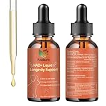 Dog Longevity Supplement NAD+ Drops, Dog NAD+ & Resveratrol & Coenzyme Q10 Supplements for Supporting Hip & Joint, Skin & Coat, Gut, Heart Health & Digestion, 60 ml