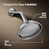 Kohler 72774-G-CP Artifacts Single-function showerhead, 1.75 gpm, Polished Chrome