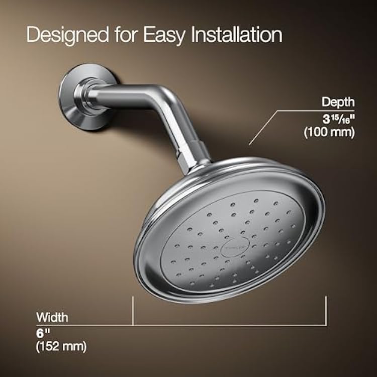 Kohler 72774-G-CP Artifacts Single-function showerhead, 1.75 gpm, Polished Chrome