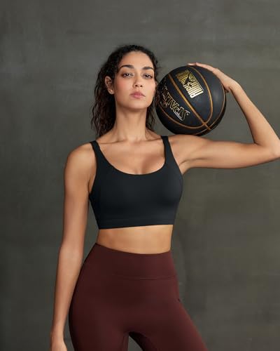 Image of RUNNING GIRL Sports Bra for Women High Support, Molded Cup Supportive High Impact Sports Bras with Sewn in Pads