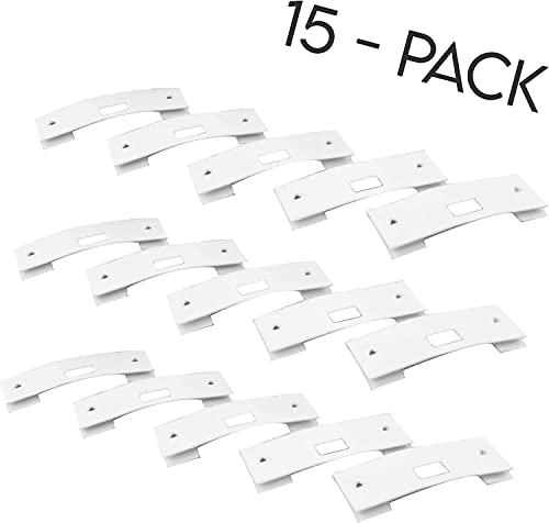 Gma Group Vertical Blind Repair Clips With Curved Vane Saver For Window Blinds, Fixes Broken Tabs And Window Blinds Replacement Slats (White, 15 Pack) #TOP2
