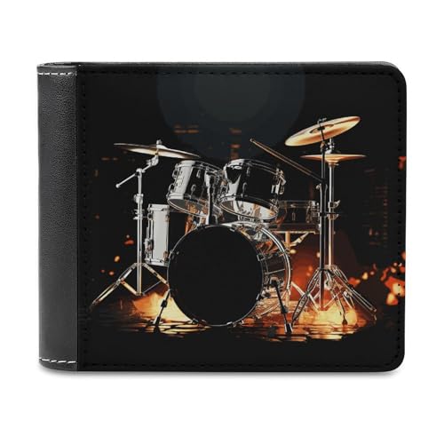 VFMNT Drummer Wallet Large Capacity Leather Wallet Phone Clutch Travel Purse for Men Women Gift, white, One Size, Wallet