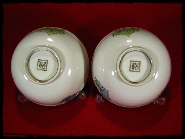 宇治 朝日焼 茶碗と蓋おきセット 宇治 朝日焼 茶碗と蓋おきセット