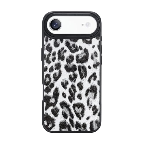 Coque iPhone 17 Air NIMASO léopard des neiges compatible MagSafe pour femme