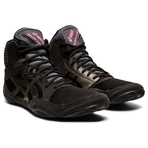 Asics Men's Snapdown 3 Wrestling Shoes, 10.5, Black/Gunmetal #TOP6