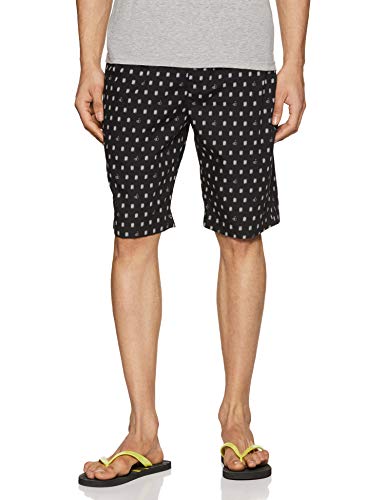 Image of Jockey Men's Regular Fit Cotton Shorts (9005 Black Print11 L)
