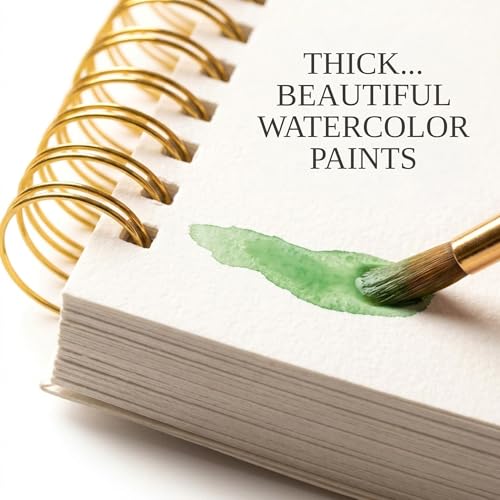 Image of Beautiful Watercolor Book for Beginners - Guided Watercolor Painting Workbook w 12 Botanical Designs on Premium Paper - Relaxing Watercolor Activity Book for Adults & Perfect Art Gift for Women