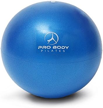 ProBody Pilates Ball Small Exercise Ball, 9 Inch Bender Ball, Mini Soft Yoga Ball, Workout Ball for Stability, Barre, Fitness, Ab, Core, Physio and Physical Therapy Ball at Home Gym & Office (Blue)