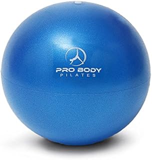 ProBody Pilates Ball Small Exercise Ball, 9 Inch Bender Ball, Mini Soft Yoga Ball, Workout Ball for Stability, Barre, Fitness, Ab, Core, Physio and Physical Therapy Ball at Home Gym & Office (Blue)