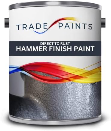 Hammer Finish Hammerite Type Equivalent Metal Paint - Silver - 2.5 Litre