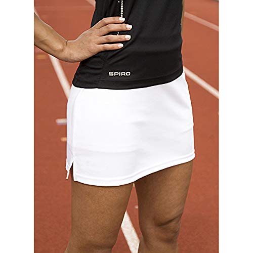 Skort blanc anti transpirant jupe short femme FR 46