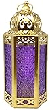 Farol de gran tamaño con grandes paneles de cristal de 18 cm de alto con apertura de puerta grande.