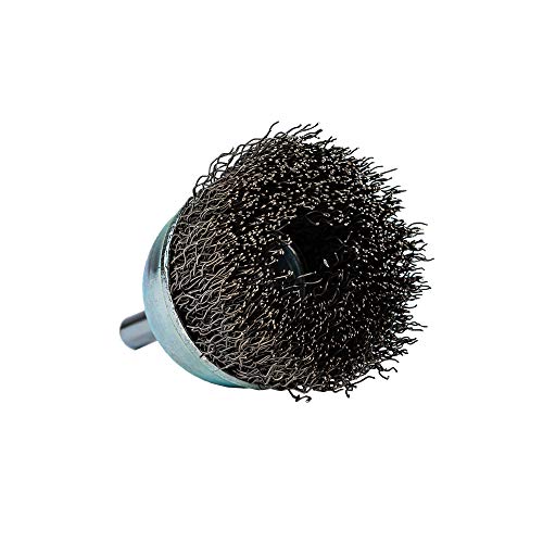 Image of Forney 60004 Cup Brush, Coarse Crimped Wire with 1 /4-Inch Shank, 1-1 /2-Inch