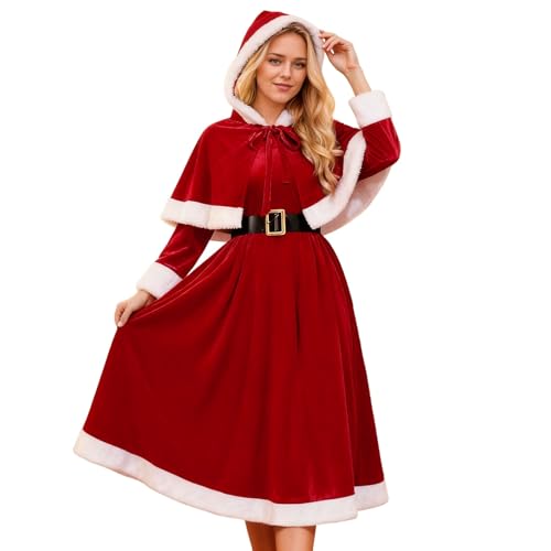 Vestido maxi para ocasiones festivas, cosplay de Navidad y actuaciones de gala