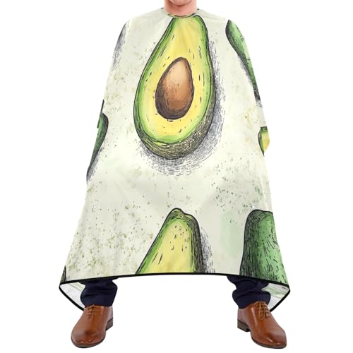 Kigai Avocado Hair Cutting Cape for Men & Women Waterproof Barber Cape Professional Hairdressing Salon Styling Apron with Adjustable Closure Snap