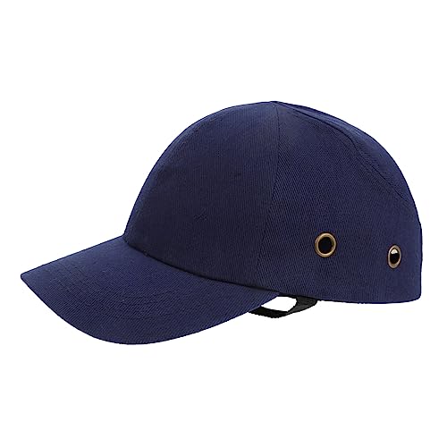 SOPOTUTU Gorra de Béisbol Ajustable Ligera con Protección Abs para Casco de Seguridad Transpirable para Trabajo y Deportes Unisex Color Azul Marino