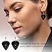 Shimmeroo Guitar Pick Earrings, Rock Music Accessories Guitar Earrings Black Y2k Gifts for Women Men Music Lovers Stuff Rock and Roll Accessories Rockstar Jewelry Valentine's Day Gift