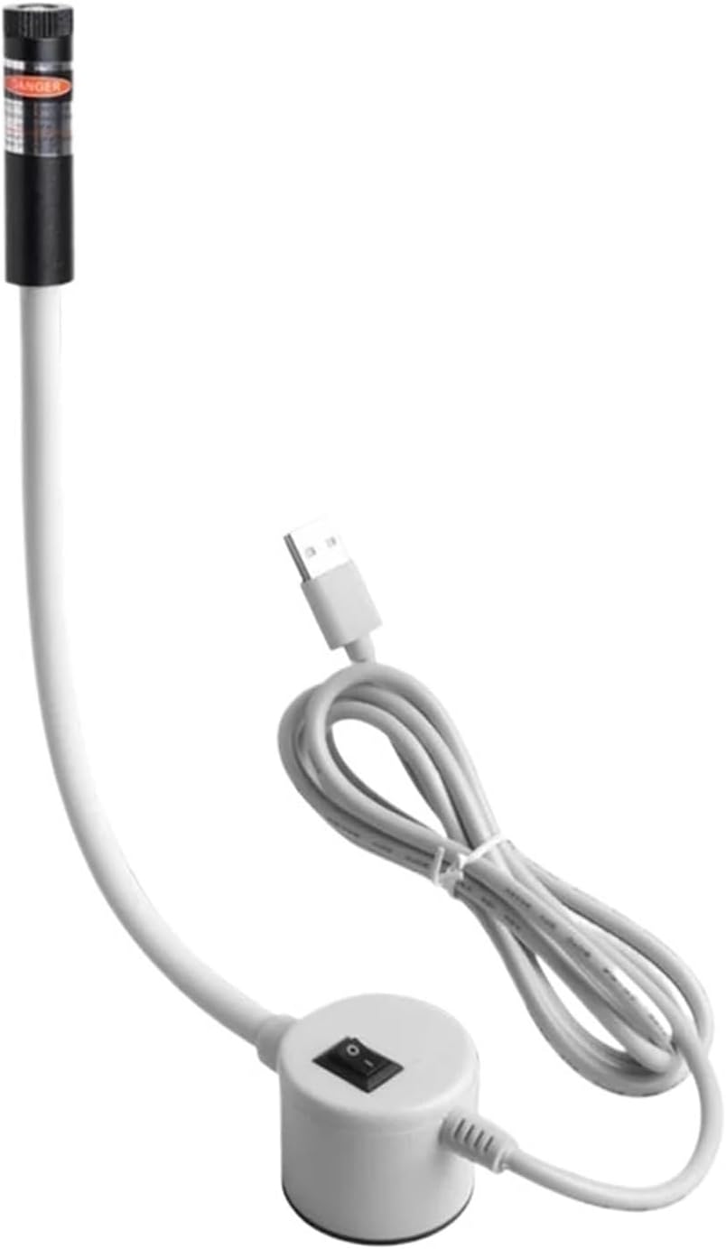 DC5V USB Powered 5MW/100MW Infrared Light Sewing Cutting Position Lamp Portable Working Light Big Cross/Line/Dot(Red Light-5mw,Cross)