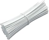 Xchime 100 pcs Wire for face mask Nose Strip, Nose Wire for Masks, Nose Bridge Wire for Mask Washable, Plastic Nose Wire for mask,Double Wire Flat Bendable, 4 inch x 0.2 inch