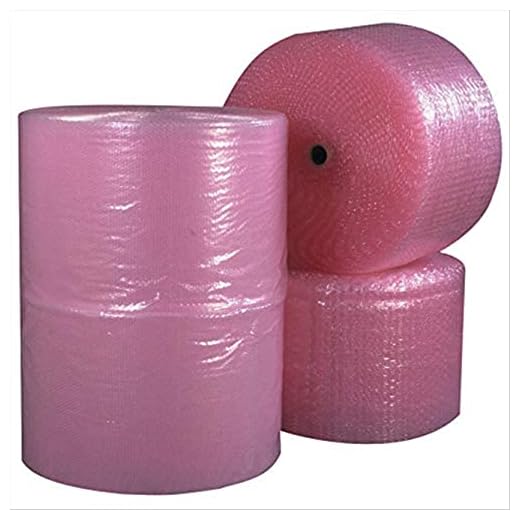 Aviditi Perforated Anti-Static Air Bubble Rolls, 1/2" x 24" x 250', Pack of 2 (BW12S24ASP)