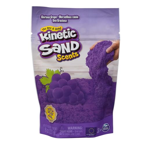 Kinetic Sand 8oz Glorious Grape Scented Play Sand Sensory Toys for Kids Ages 3 and up