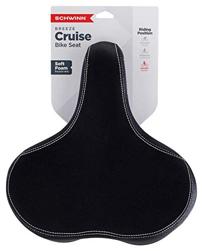 Schwinn Comfort Bike Seat, Foam, Wide Saddle, Black #TOP3
